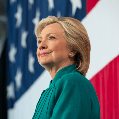 Presidential candidate, Democrat Hillary Clinton