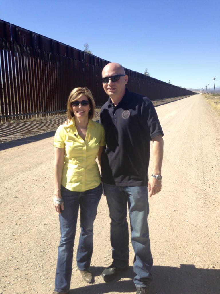 On the border with Border Patrol agent Art Del Cueto
