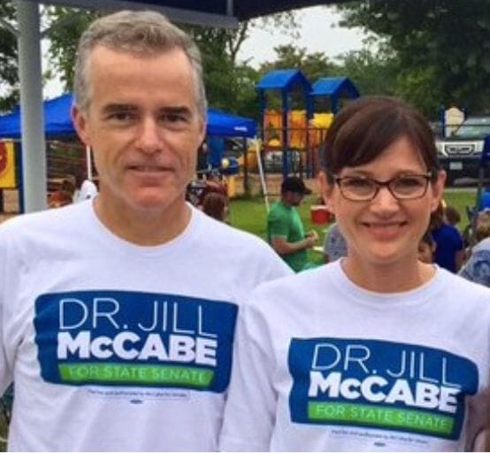 The FBI's Andrew McCabe and wife, Jill